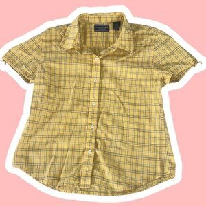 Y2K American Eagle Plaid Shirt Bella Swan Indie Sleaze Hipster Preppy Aesthetic